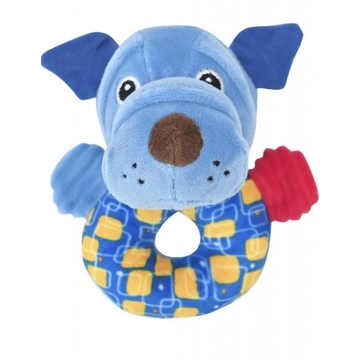 Lorelli Toys Plüss csörgő karika - kék kutyus