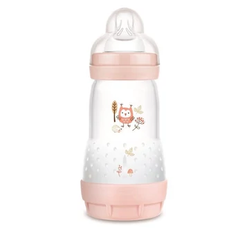 MAM Anti Colic Matt Forest cumisüveg 260 ml - Pink