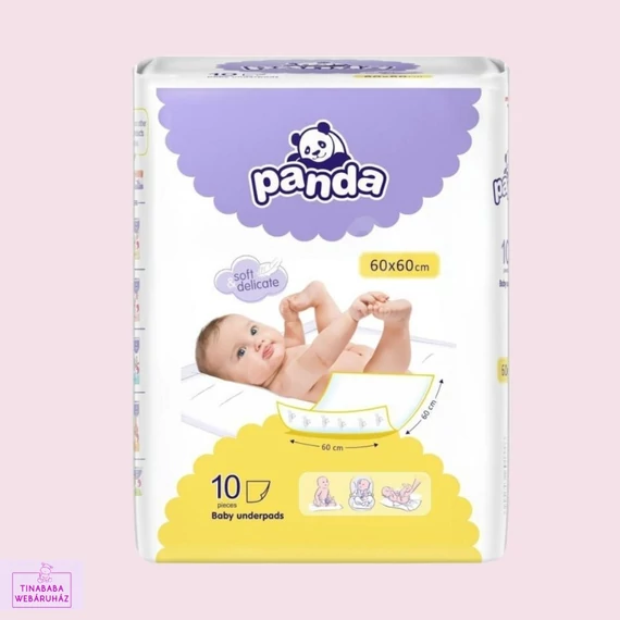 Panda pelenkázó alátét 60*60 10 db-os