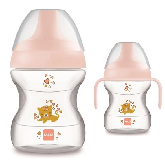 MAM Ivástanuló pohár, Learn to drink cup, 190 ml - Rózsaszín