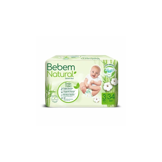 Bebem Natural pelenka 3-as méret (4-9 kg)