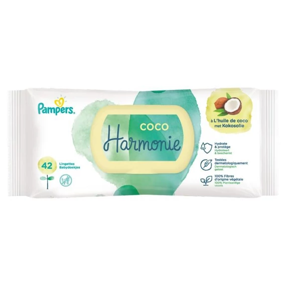 Pampers törlőkendő Pure Coconut - 42 lapos