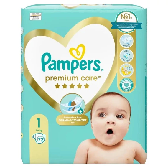 Pampers Premium Care nadrágpelenka 1-es méret (2-5 kg)