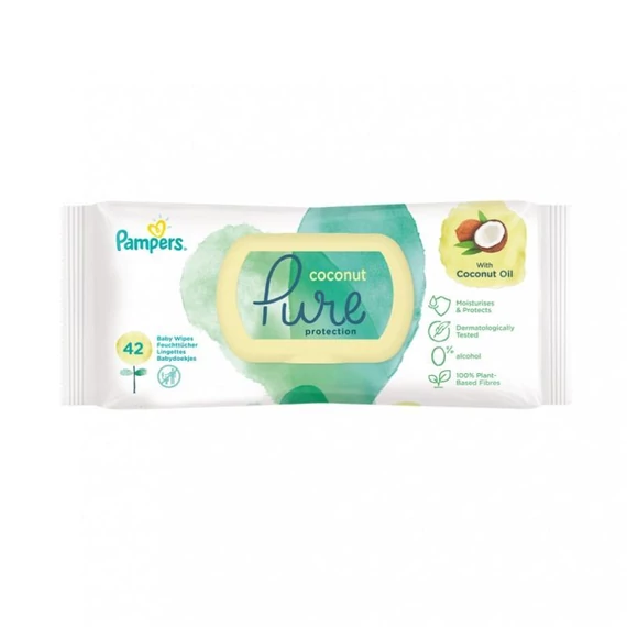 Pampers törlőkendő Pure Coconut - 42 lapos