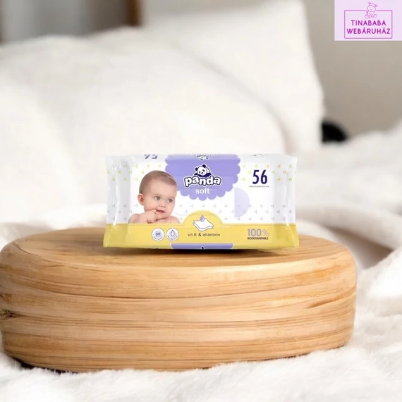 Panda Soft törlőkendő E-vitaminnal (56 lapos)